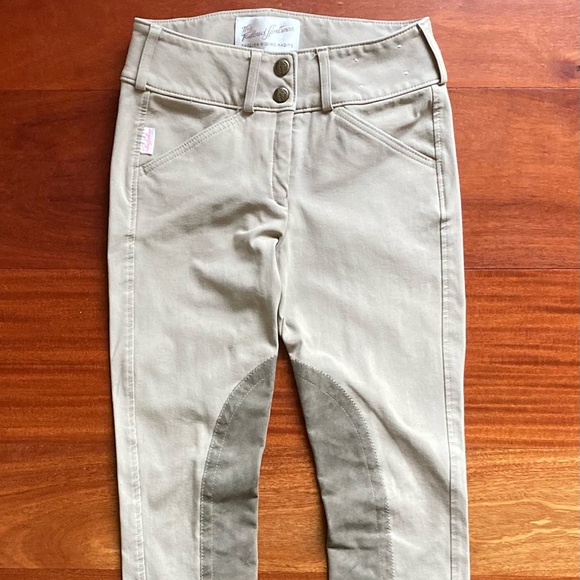 The Tailored Sportsman Girls' Trophy Hunter Front Zip Jodhpur 12 Regular Tan - Picture 7 of 13